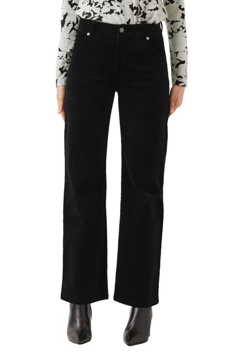 Corduroy High Waist Wide Leg Pants