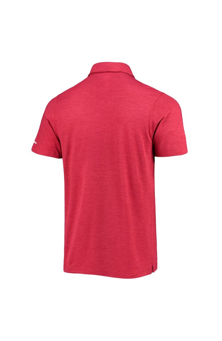 Columbia Men's Columbia Crimson Alabama Crimson Tide Tech Trail Omni-Shade Polo, Alternate, color,