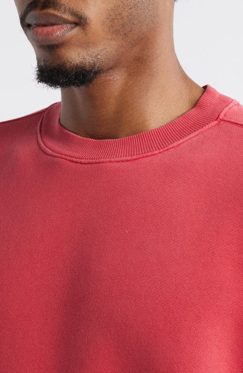 Elwood Core Oversize Crewneck Sweatshirt In Red