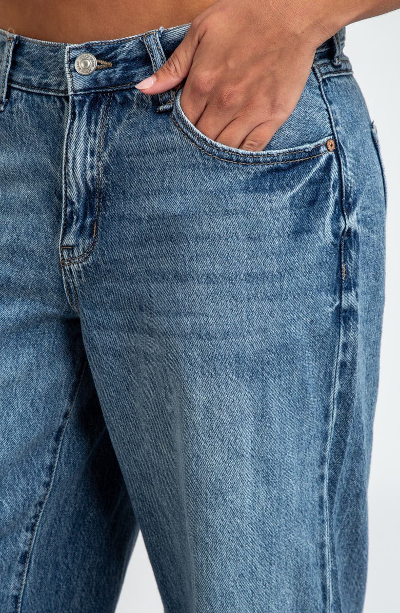 I Love Who I Am Mid Rise Wide Leg Jeans, Alternate, color, Indigo Light Medium