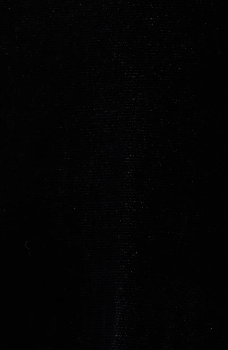 Sam Edelman Pleated Ling Sleeve Mixed Media Velvet Minidress, Alternate, color, Black