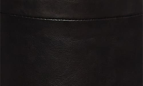Khaite Emmet Low Waist Straight Leg Leather Pants In Black