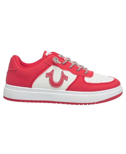 True Religion Ladies Allison Logo Sneaker In Red