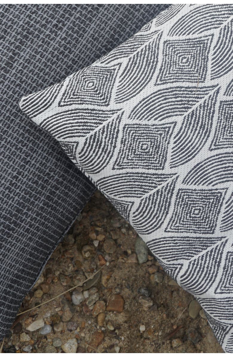 Anaya Cool Tropics Indoor Outdoor Pillow, Alternate, color, Black