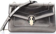 Pre-Owned Bvlgari Serpenti Forever Shoulder Bag Metallic Leather Small