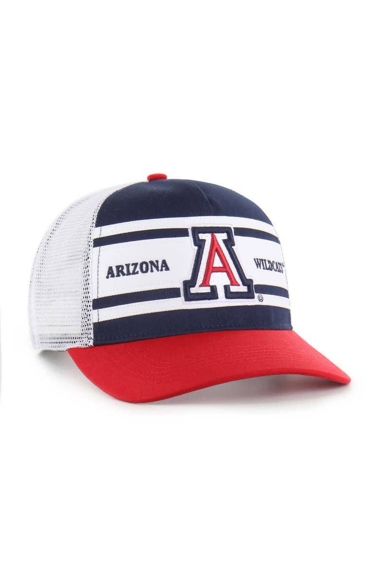 '47 Youth '47 Navy/Red Arizona Wildcats Super Stripe Hitch Adjustable Trucker Hat, Alternate, color, Navy