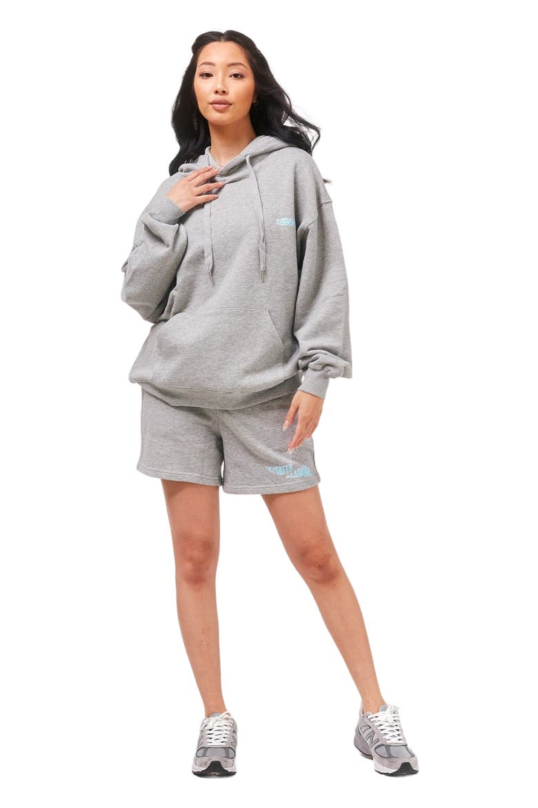 Infinite Passions Hoodie, Main, color, Heather Grey/Blue