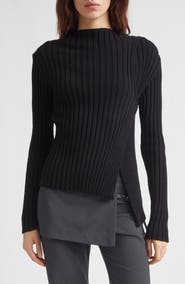Paloma Wool Esmolar Asymmetric Organic Cotton Rib Sweater