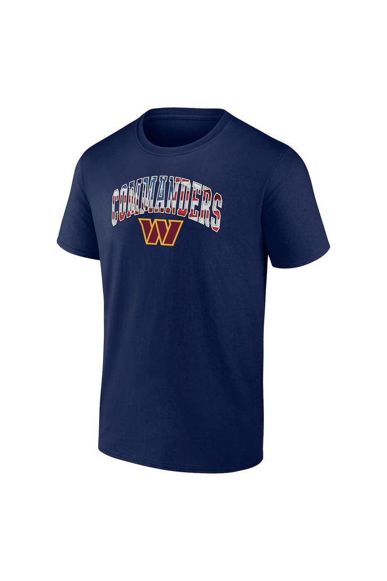 Men's Fanatics Branded Navy Washington Commanders Team Banner Wave T-Shirt, Alternate, color, Navy