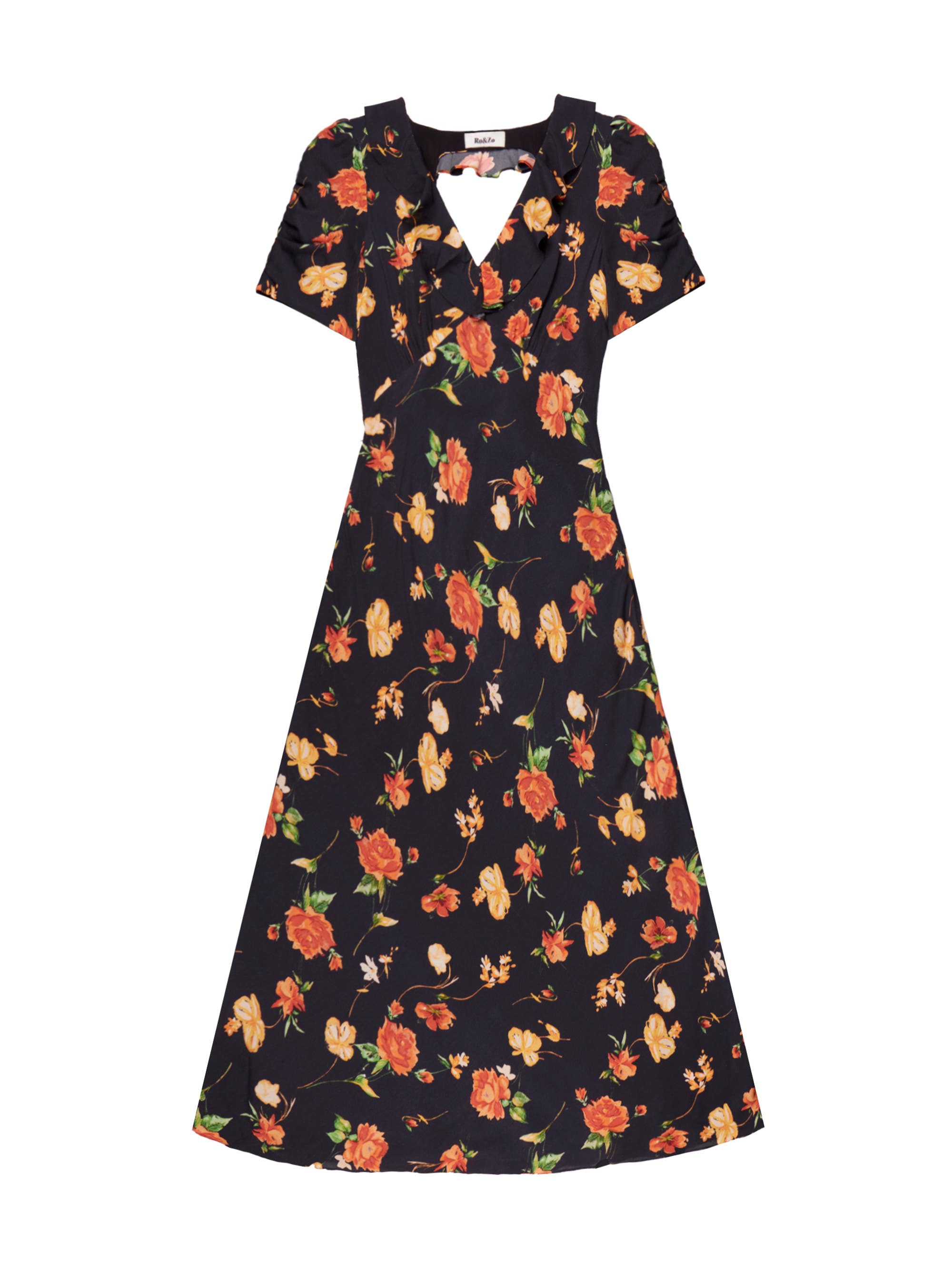Floral Print Tie Back Dress - image 2