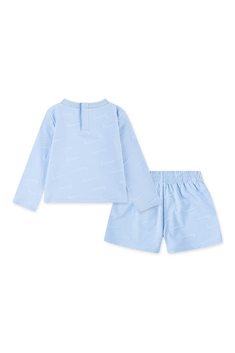 Swoosh Motion Top & Shorts Set, Alternate, color, PSYCHIC BLUE