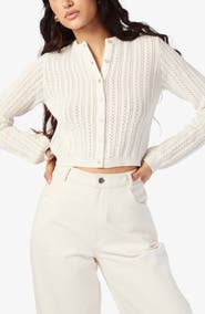 CAMI NYC Dresden Pointelle Crop Cardigan