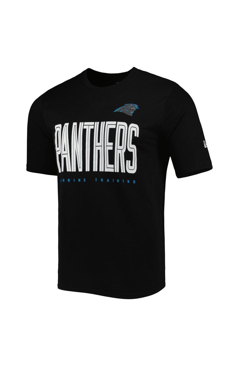 New Era Men's New Era Black Carolina Panthers Combine Authentic Training Huddle Up T-Shirt, Alternate, color, Black
