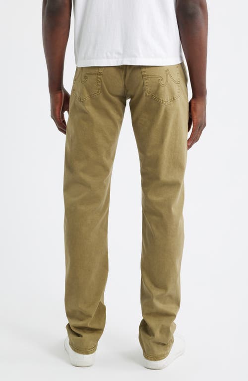 Ag Tellis Stretch Sateen Modern Slim Pants In Green