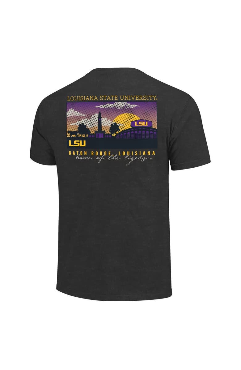 IMAGE ONE Men's Heather Charcoal LSU Tigers Big & Tall Campus Scene Core T-Shirt, Alternate, color, 