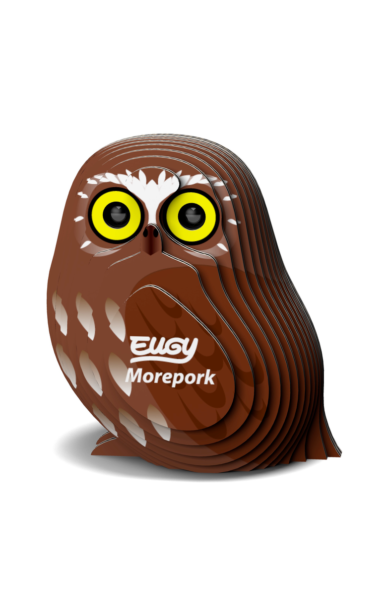 Eugy Puzzles Morepork 3D Puzzle, Alternate, color, NO COLOR