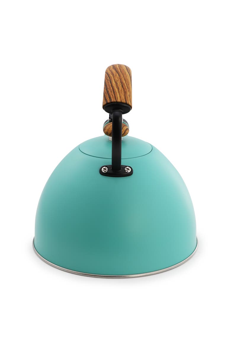 3.2 Quart Whistling Tea Kettle, Alternate, color, Matte Turquoise