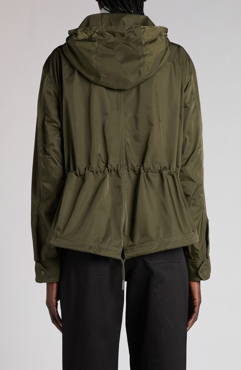 Moncler Noizay Short Parka, Alternate, color, Amber Toned Olive