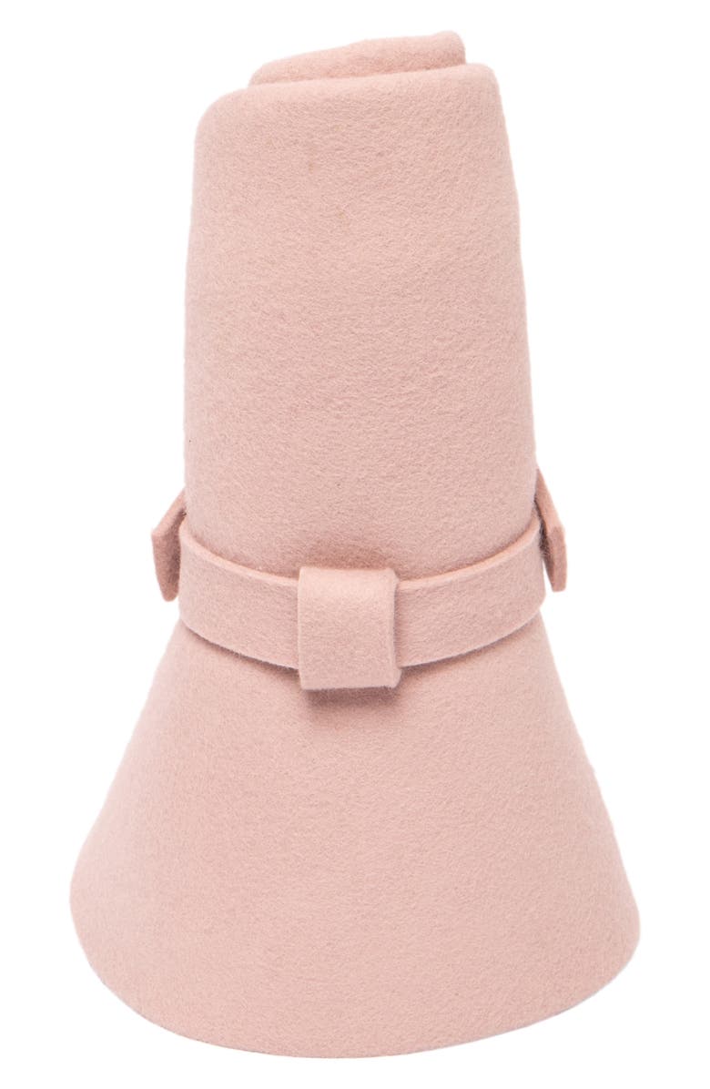 San Diego Hat Packable Wool Felt Fedora Hat, Alternate, color, Blush