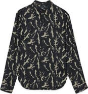 John Varvatos Ross Abstract Button-Up Shirt