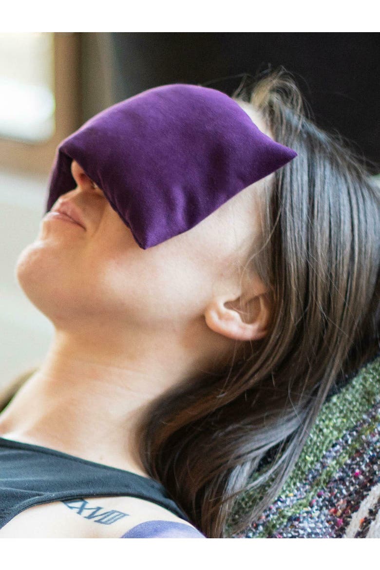Peachskin Eye Pillow, Alternate, color, Amethyst
