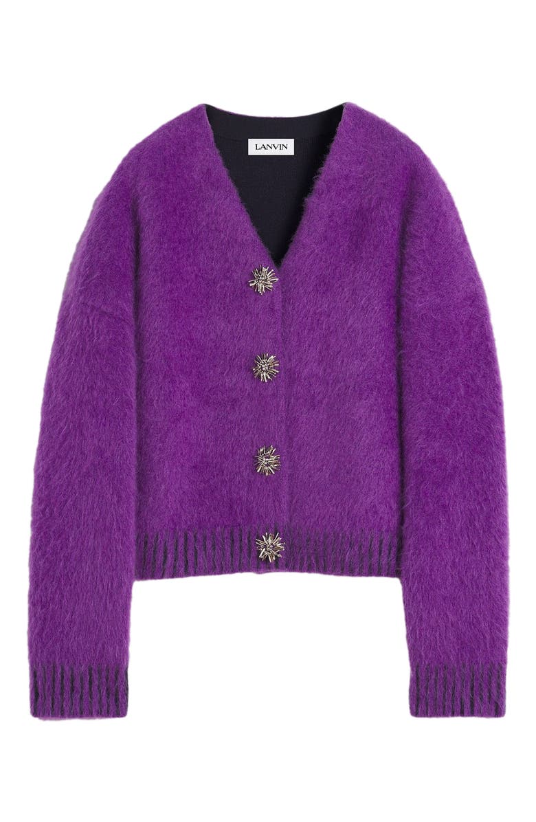 BRUSHED MOHAIR CARDIGAN