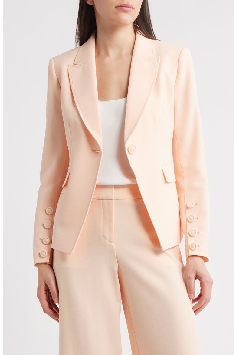 One-Button Blazer, Alternate, color, PARFAIT