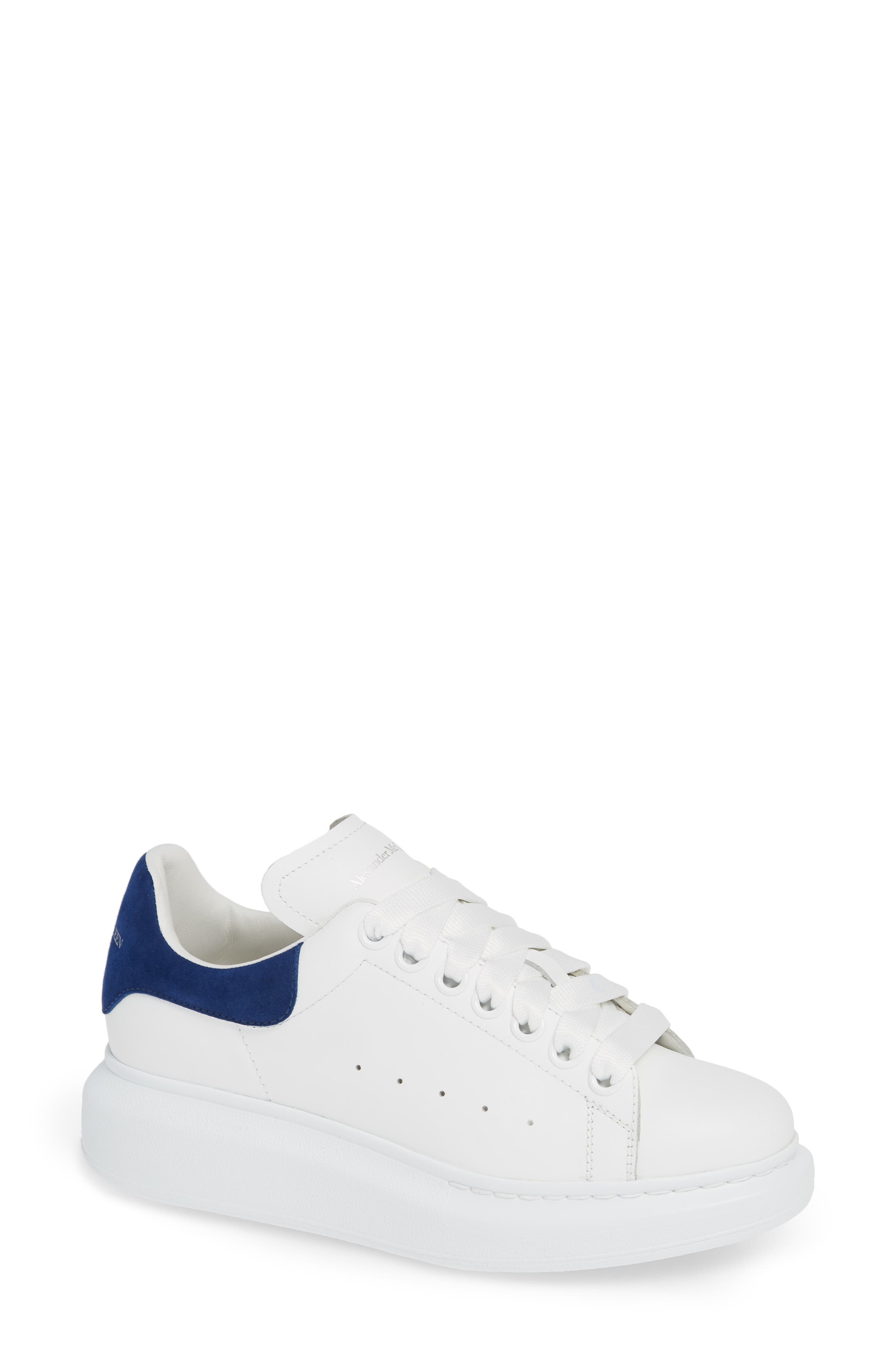 Oversized Sneaker, Main, color, WHITE/ PARIS BLUE