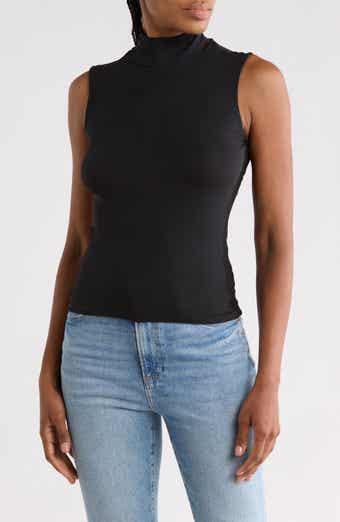 Edie Mock Neck Rib Top