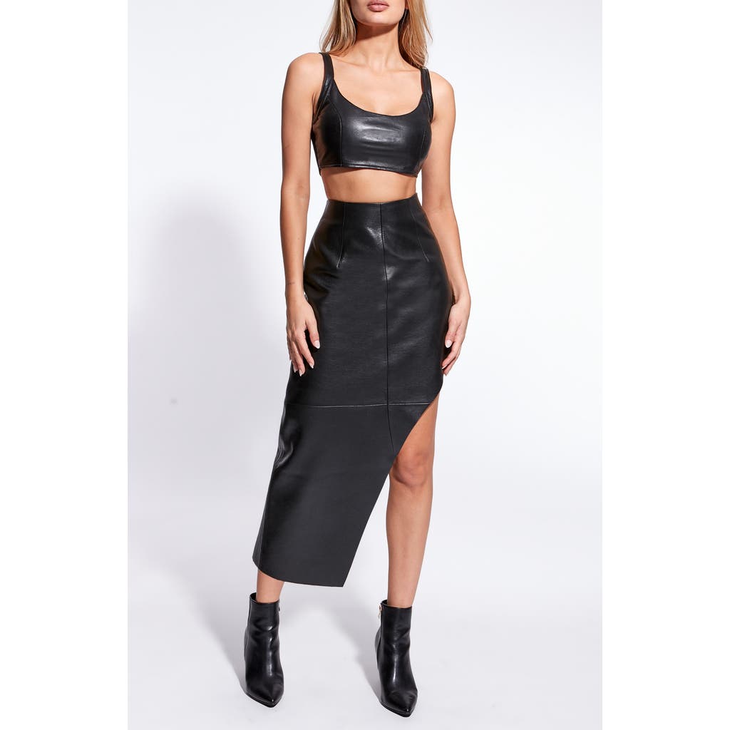 As By Df Fallon Recycled Leather Skirt
