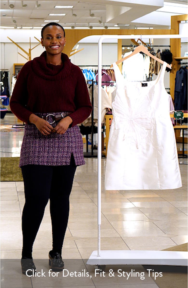 Beaded Petal Mikado Dress, sales video thumbnail