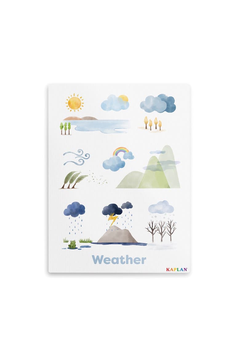 Weather Giclee Classroom Wall Print, Main, color, white