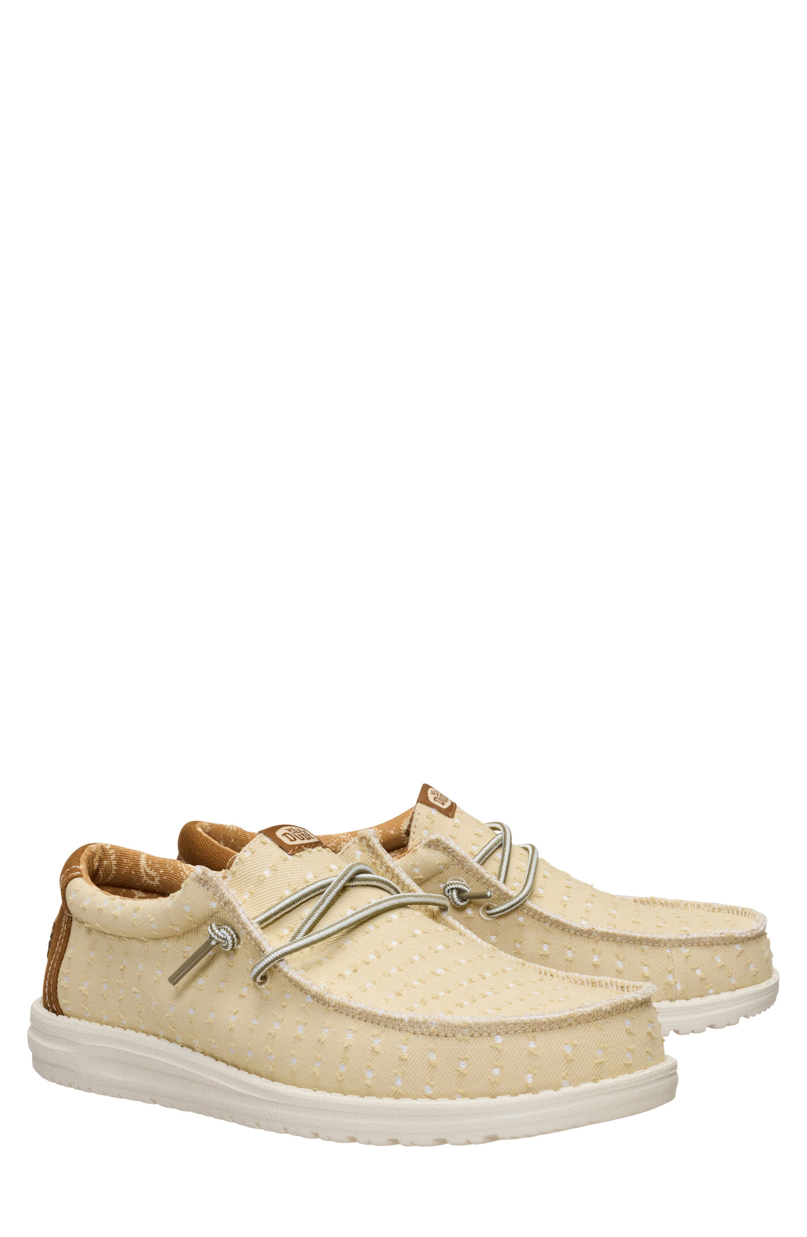 Hey Dude Men's Wally Well Worn Slip On Sneaker (Burnt Olive Multi)