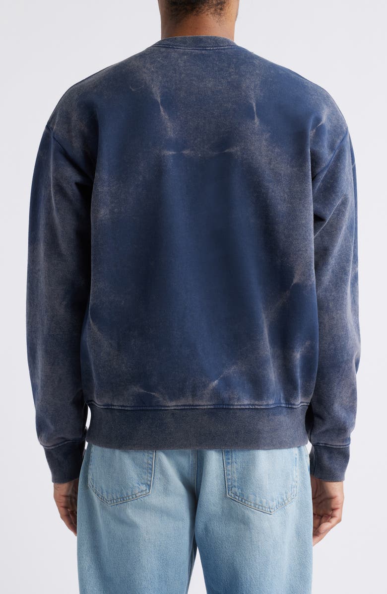 ICECREAM Fast Oversize Crewneck Sweatshirt, Alternate, color, Navy Blazer