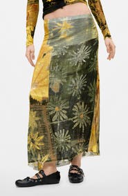 Desigual Printed Maxi Skirt