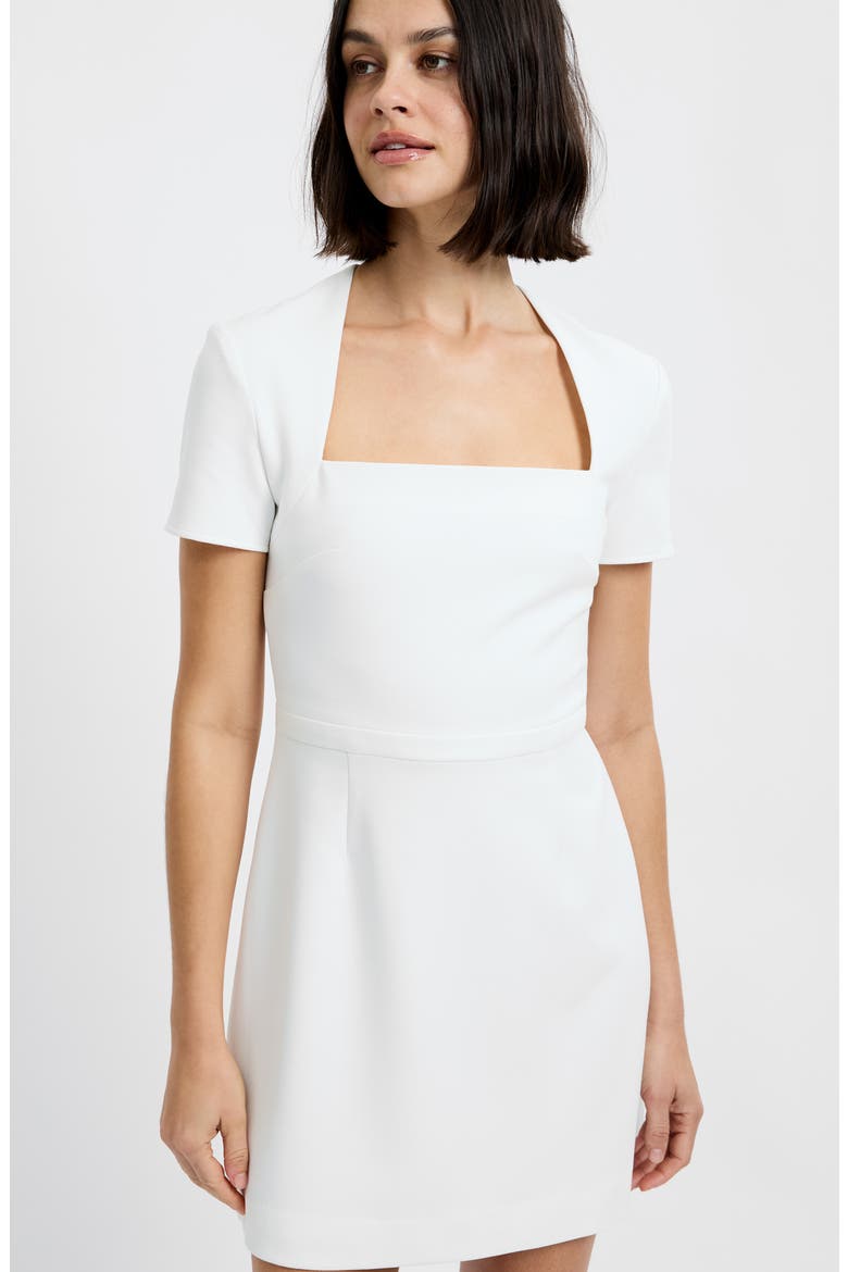 Whisper Square Neck Minidress, Alternate, color, SUMMER WHITE