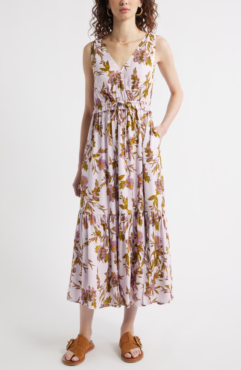 Treasure & Bond Sleeveless Tiered Sundress, Main, color, 