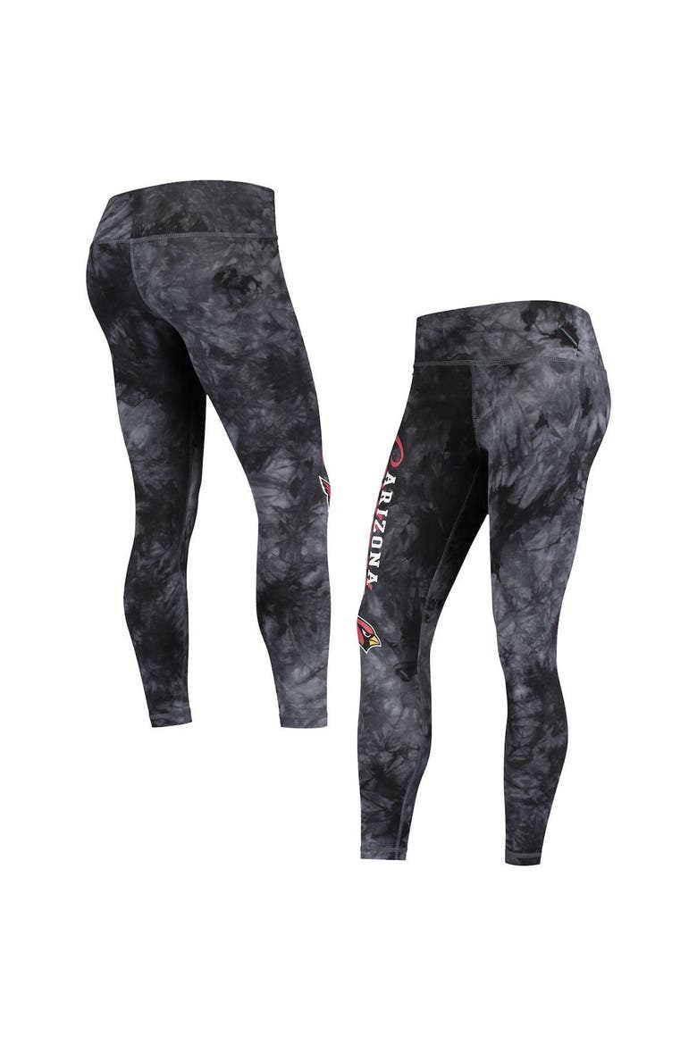 Women's Concepts Sport Black Arizona Cardinals Burst Tie-Dye Leggings, Alternate, color, Black