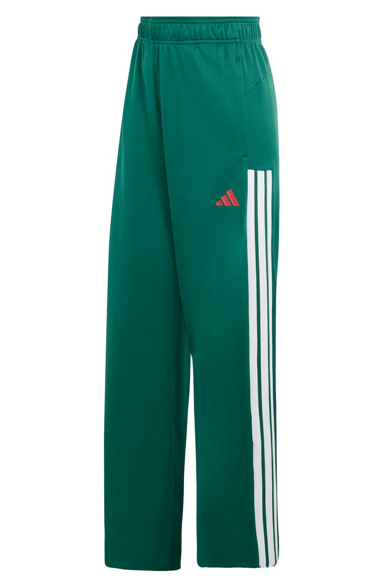 adidas Originals House of Tiro Wide Leg Track Pants, Alternate, color, Dark Green/ Scarlet/ White