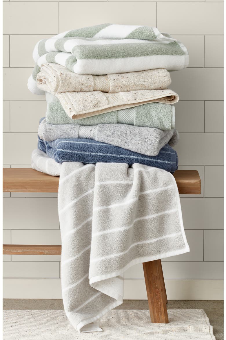 Speckle Set of Two Cotton Bath Towels, Alternate, color, IVORY EGRET MULTI