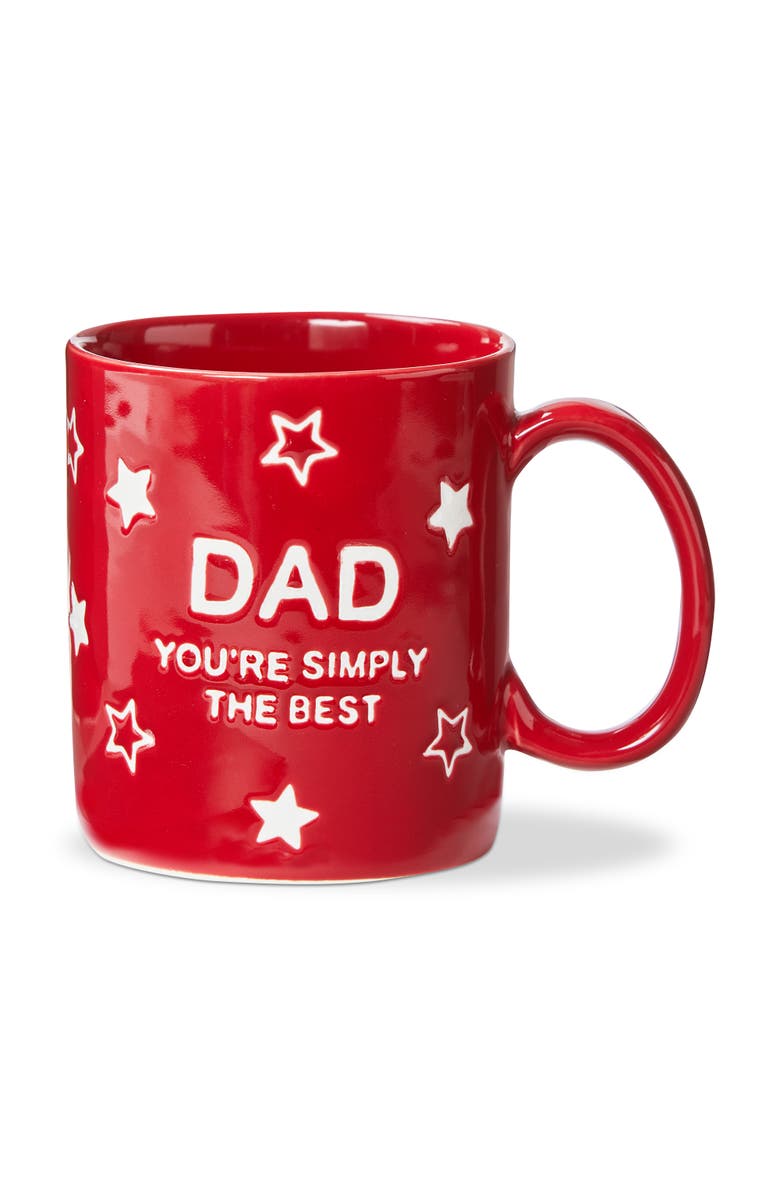 tag Dad You'Re Simply The Best Mug Red Stoneware Summer, Main, color, Red