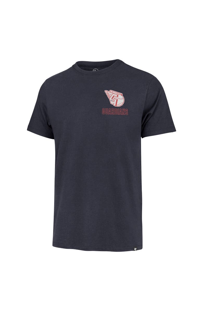 '47 Men's '47 Navy Cleveland Guardians Hang Back Franklin T-Shirt, Alternate, color, 