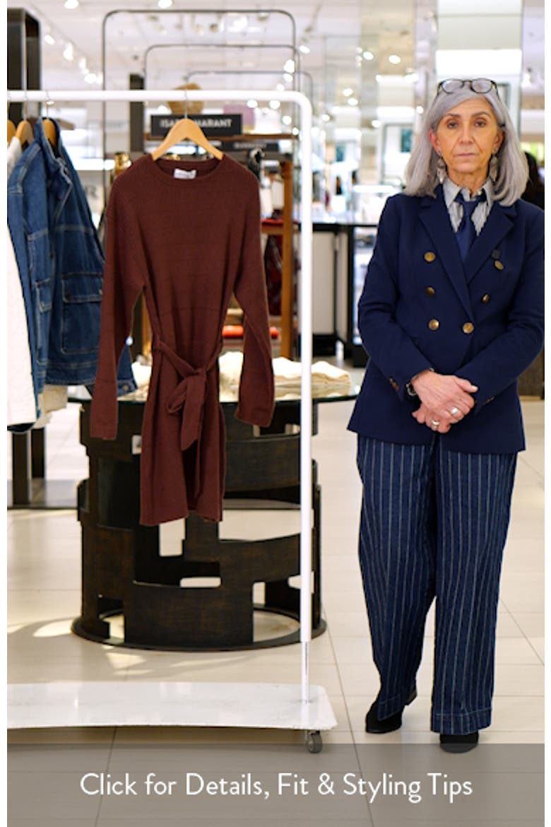 Lucca Long Sleeve Mini Sweater Dress video