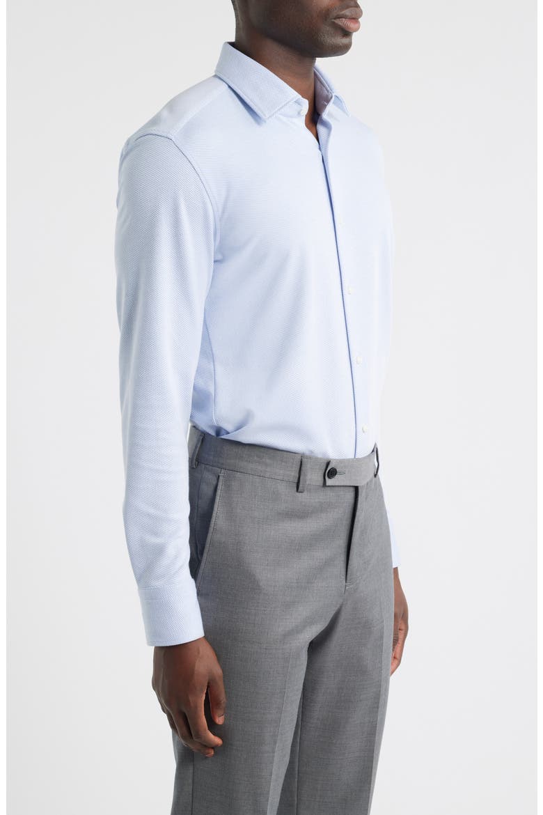 Hank Kent Performance Twill Dress Shirt, Alternate, color, LT PAST/BU