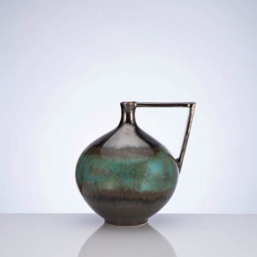 DinaDecor Turquoise Brushes Decorative Vessel  product