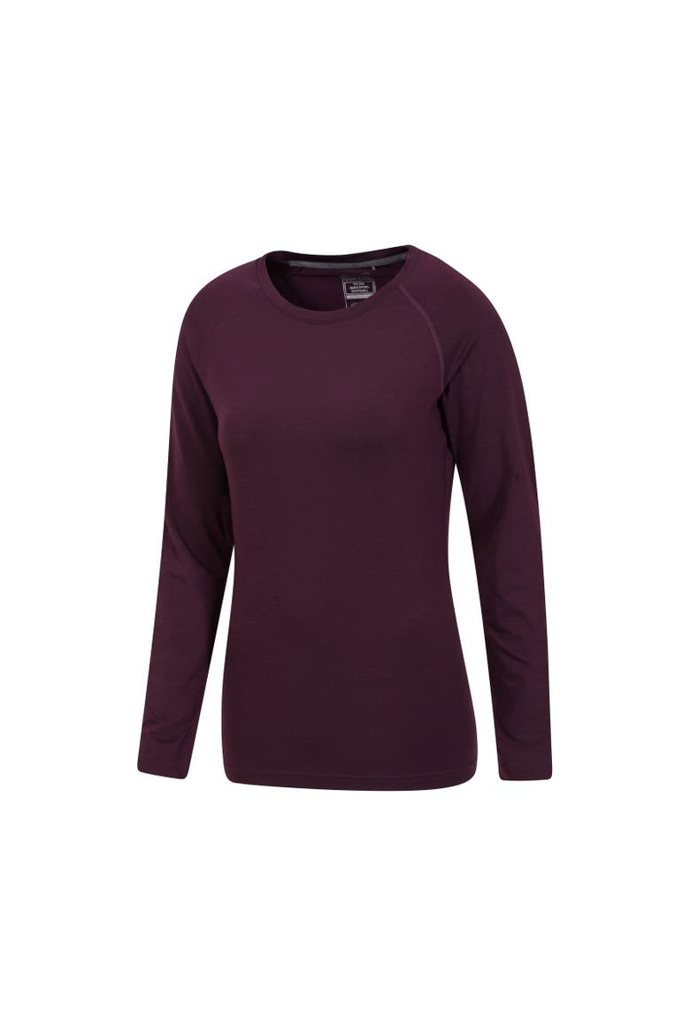 Quick Dry Long-sleeved Top, Alternate, color, Dark Purple