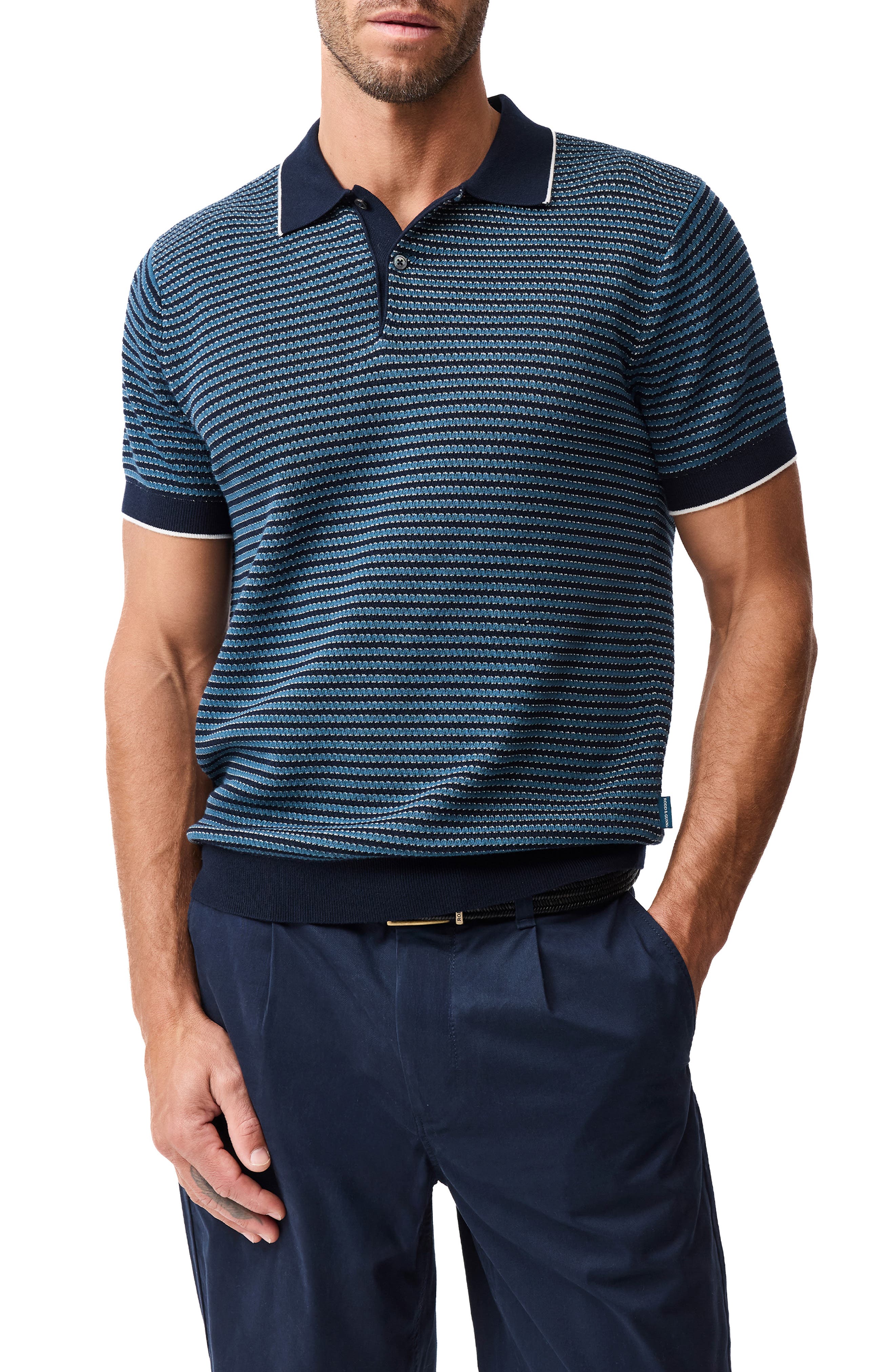 Oyster Island Texture Polo - image 3
