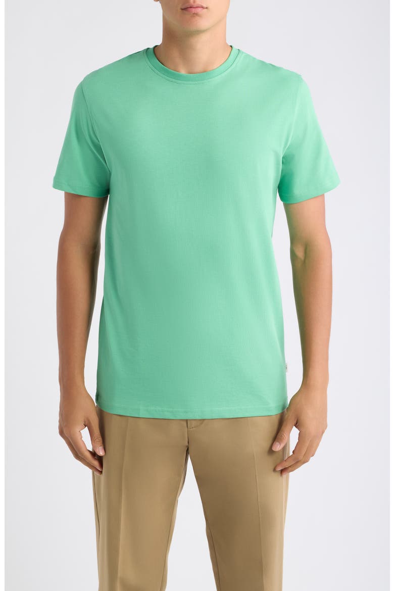Flower Organic Cotton Graphic T-Shirt, Main, color, GREEN SPRUCE