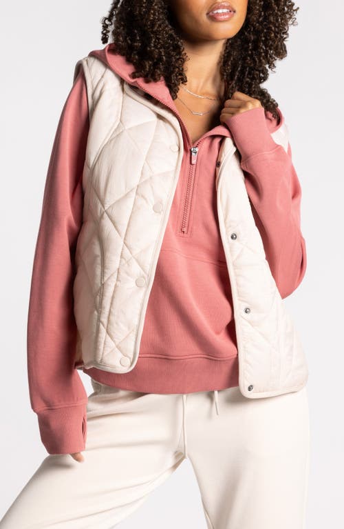 Thread & Supply Appalachian Quilted Vest In Neutral