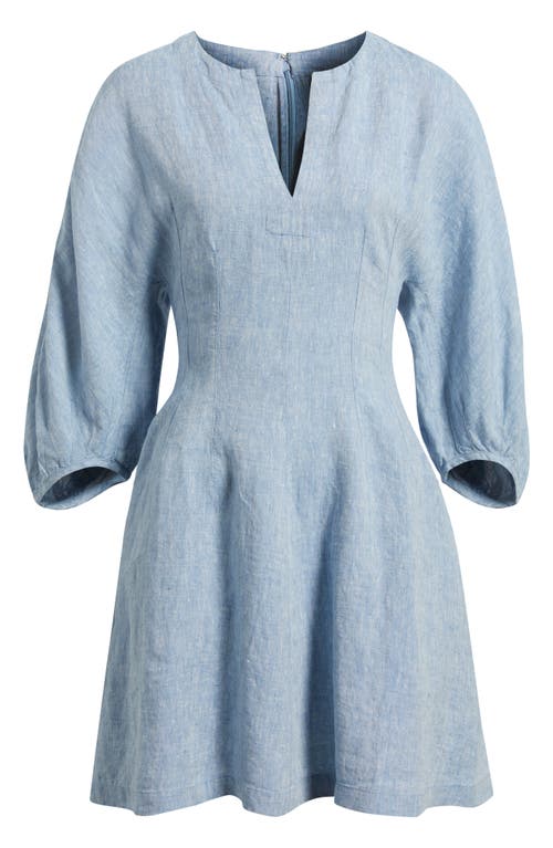 Madewell Splitneck Linen Minidress